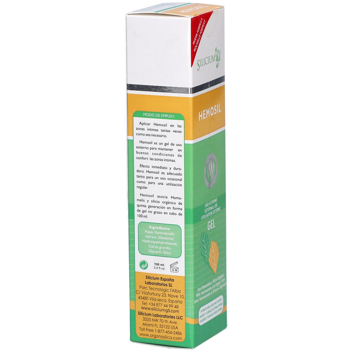 Silicium Hemosil Gel (100ml)