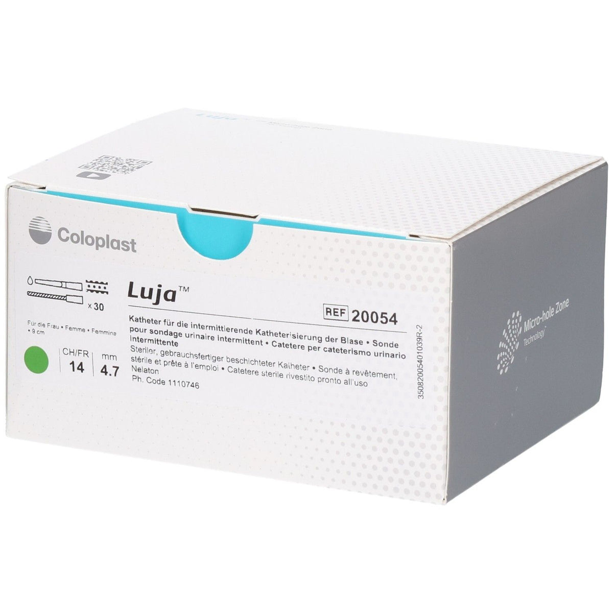 Coloplast Luja Einmalkatheter CH14 9cm für Frauen (30 Stk)