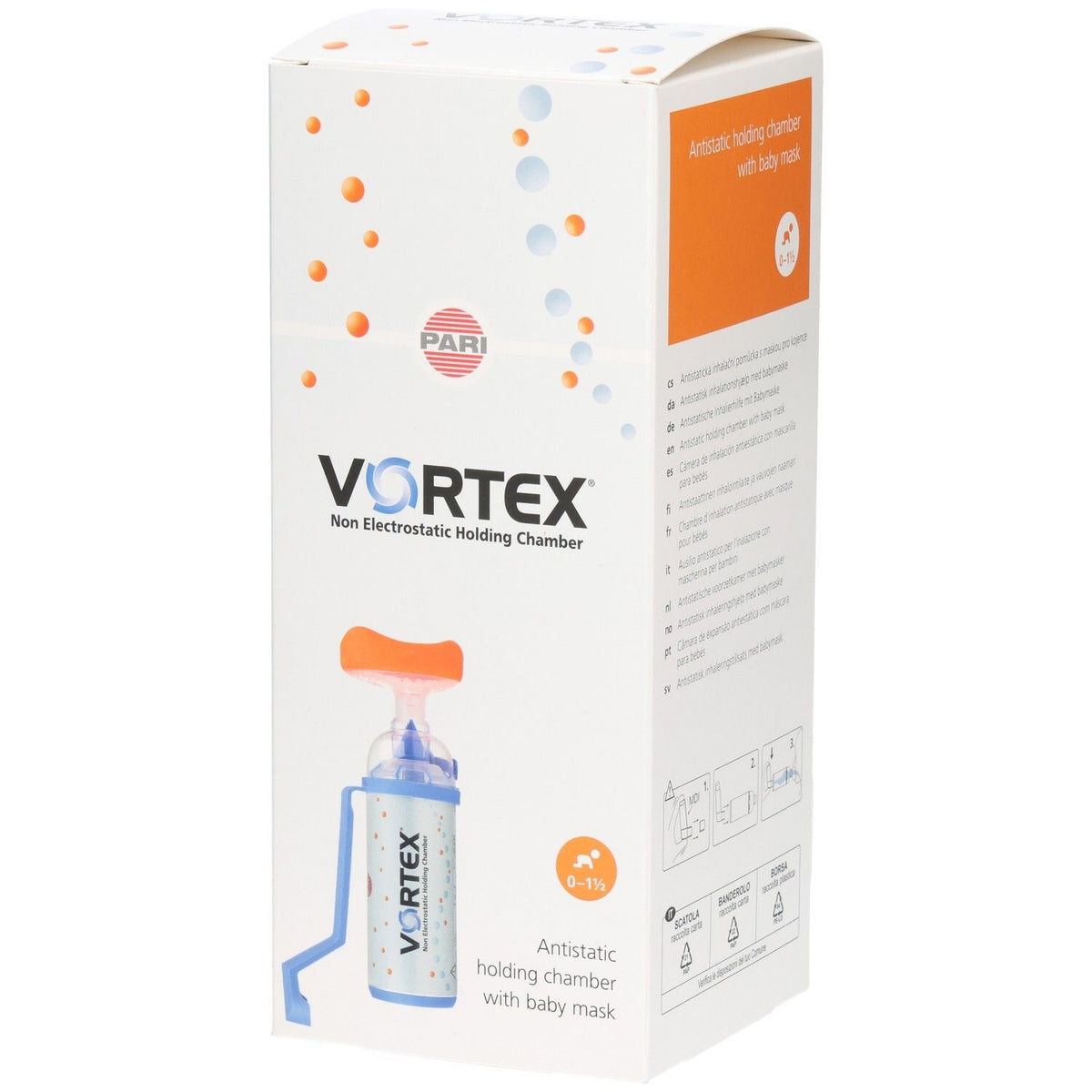 PARI VORTEX Inhalierhilfe mit Babymaske 0 bis 1,5 Jahre (1 Stk)