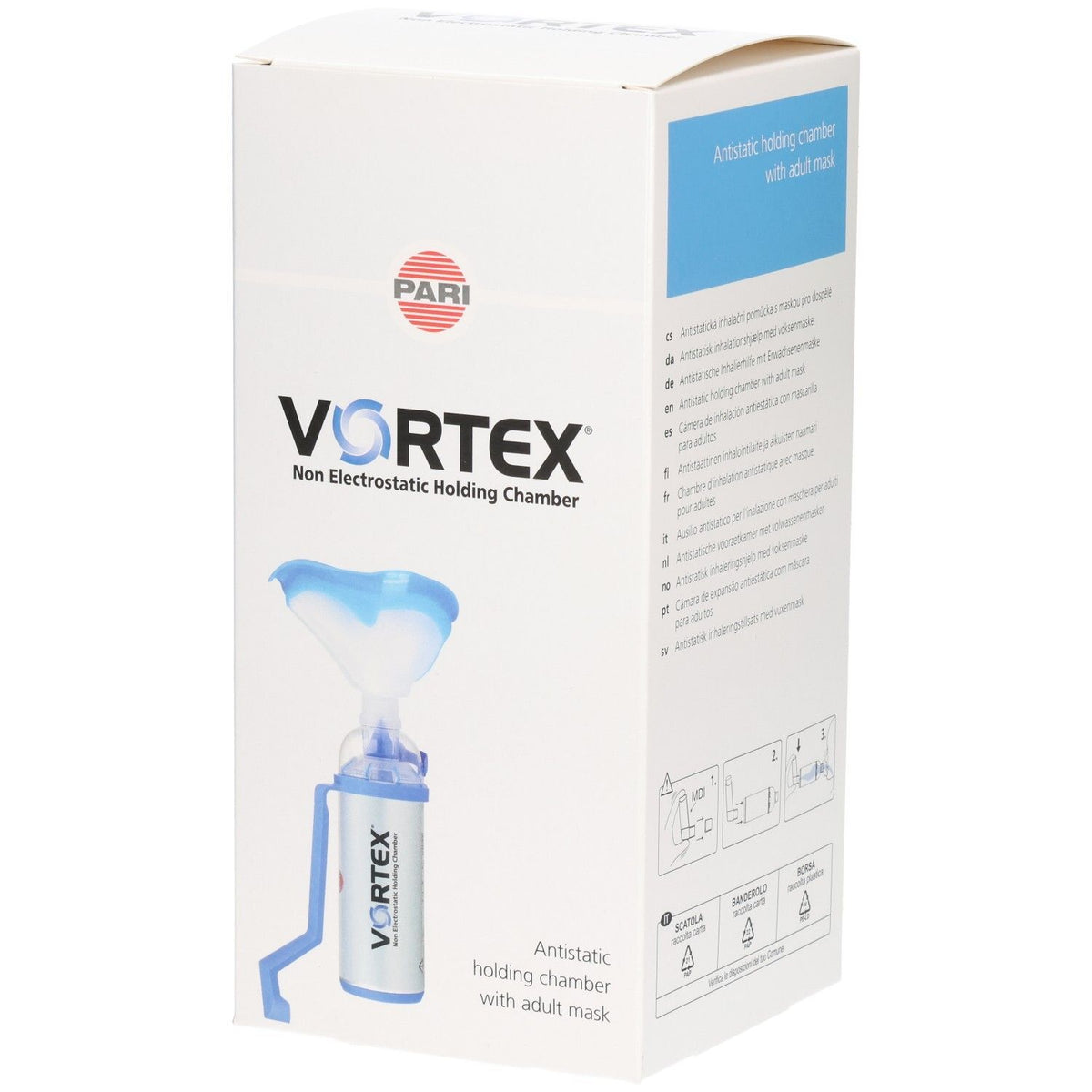 PARI VORTEX Inhalierhilfe mit Erwachsenenmaske soft (1 Stk)