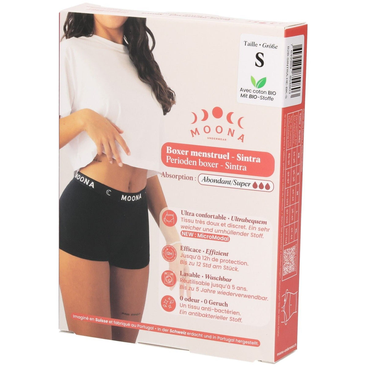 MOONA Period Boxer Sintra XS for Heavy Days (1 pc)
