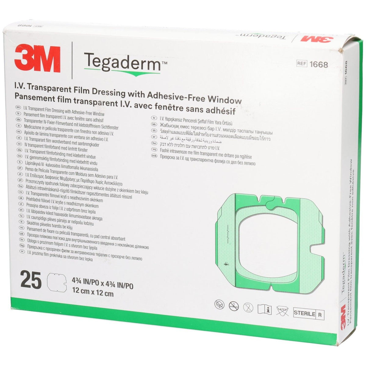 3M Tegaderm I.V. Folienverband 12cm x 12cm (25 Stk)