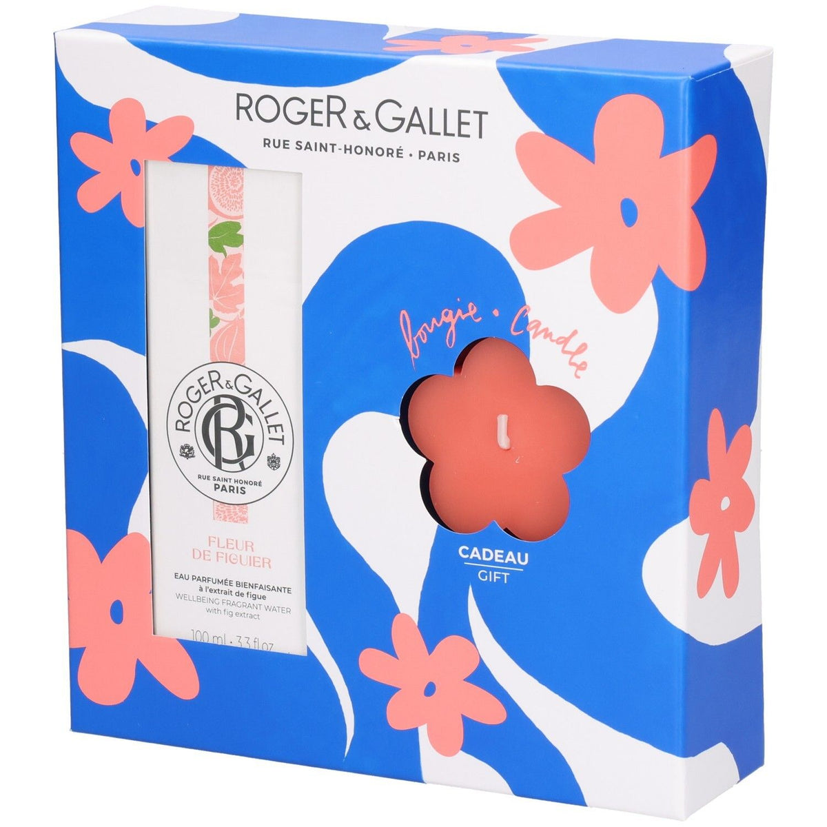 ROGER & GALLET Fleur de Figuier Geschenkset Eau Parfumée 100ml und Duftkerze 85g (1 Set)