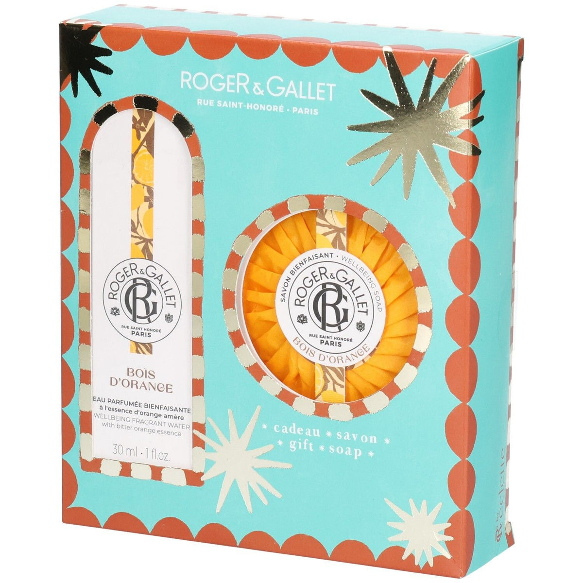 ROGER & GALLET Bois d'Orange Geschenkset Eau Parfumée 30ml und Seife 100g (1 Set)