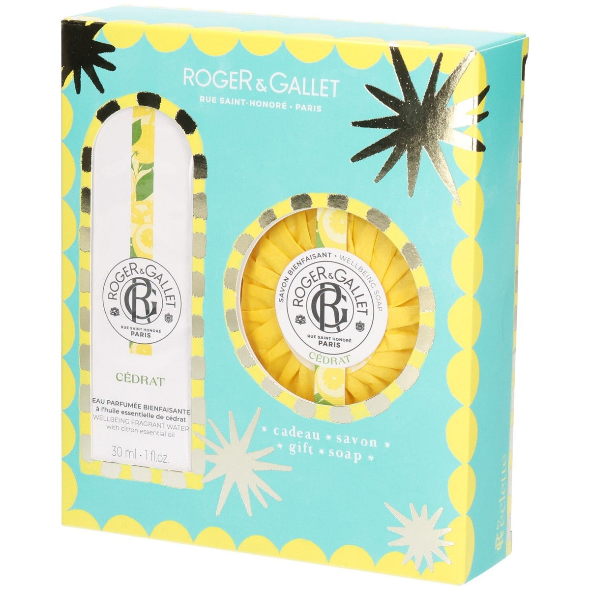 ROGER & GALLET Cédrat Geschenkset Eau Parfumée 30ml und Seife 100g (1 Set)
