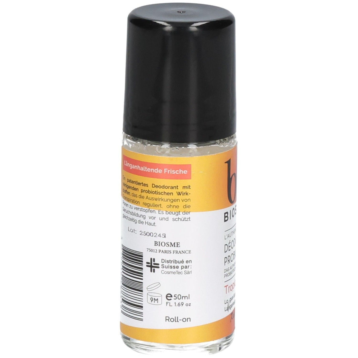 BIOSME Deodorant Tropical Roll-on (50ml) Rückseite
