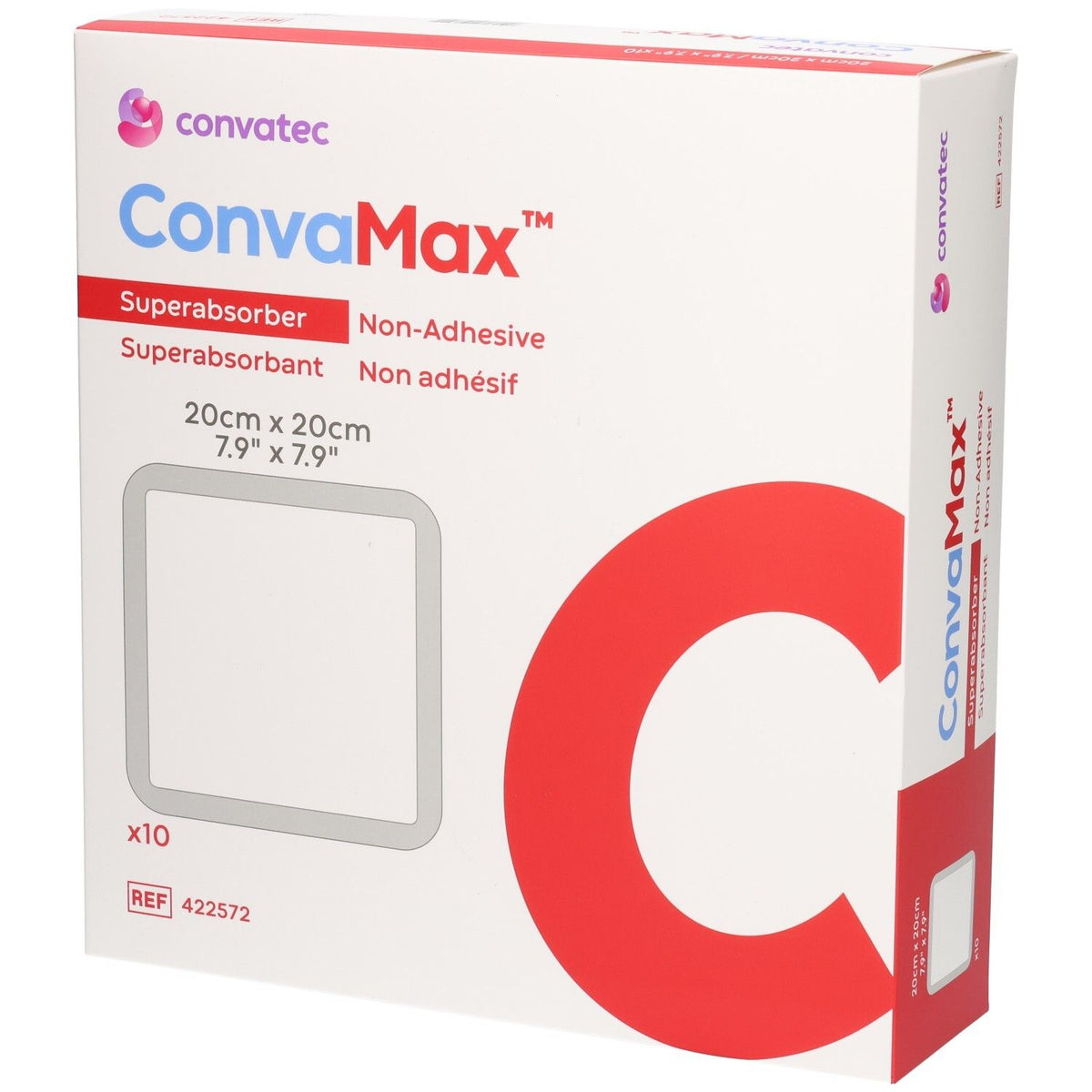 ConvaMax Superabsorber Wundverband nicht haftend 20cm x 20cm (10 Stk)