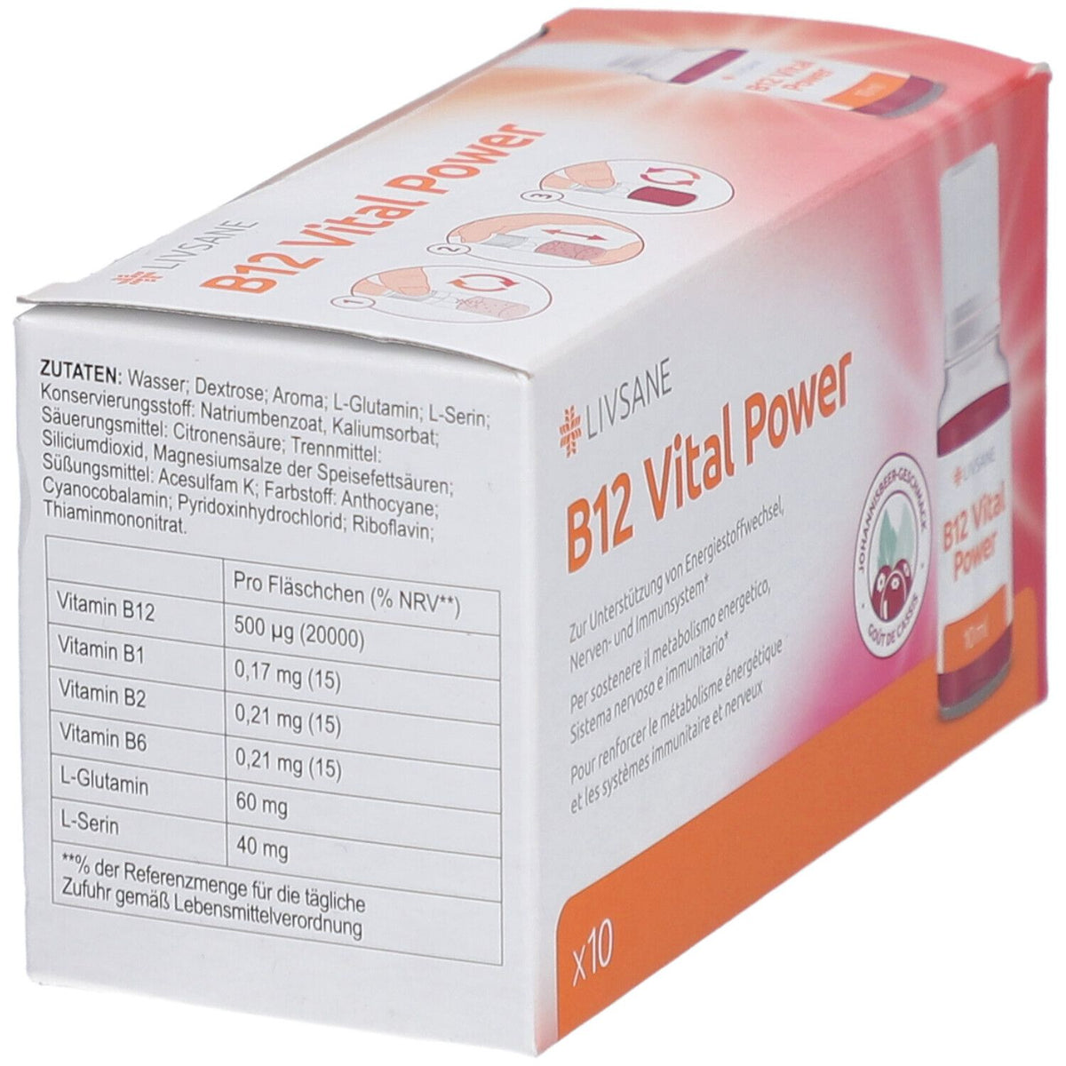Livsane B12 Vital Power Ampullen (10 x 10ml)