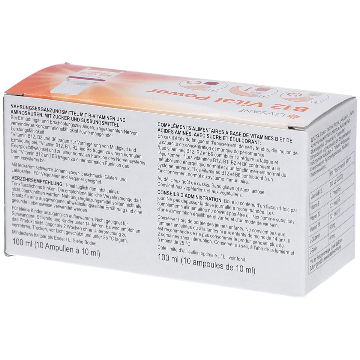 Livsane B12 Vital Power Ampullen (10 x 10ml)