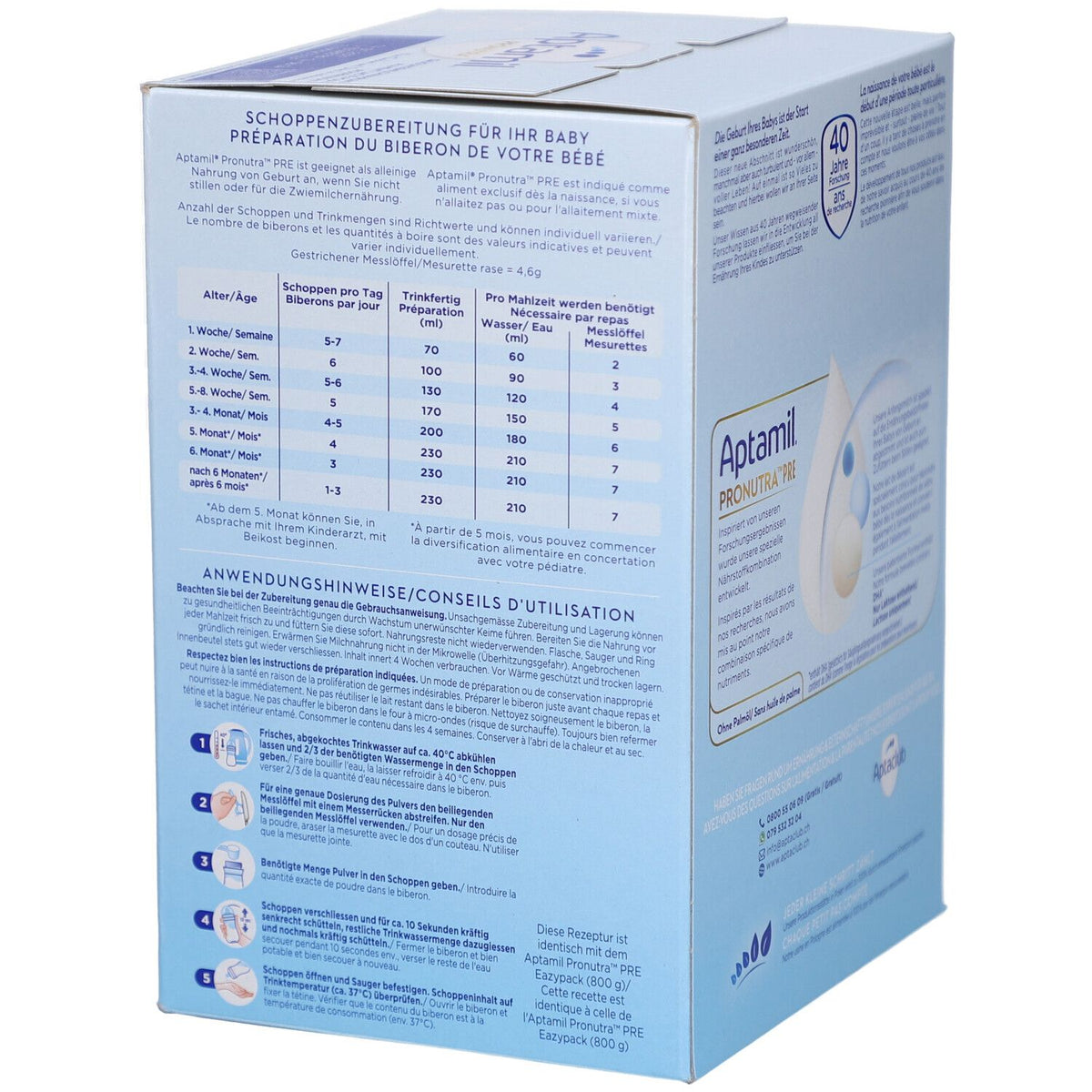 Aptamil Pronutra PRE Anfangsmilch Maxi Format (1200g)