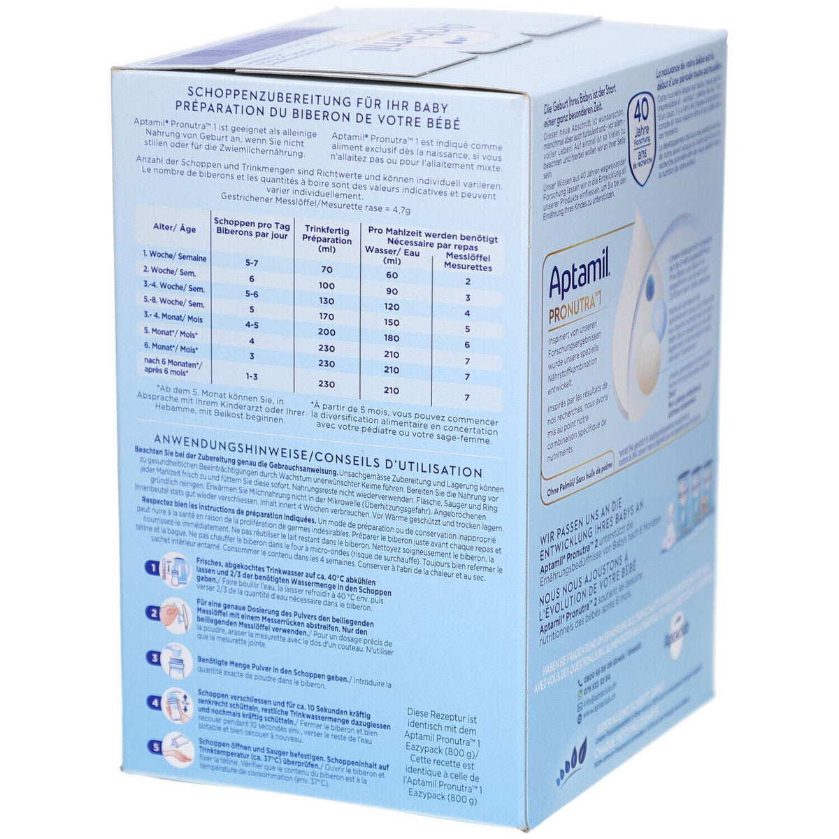 Aptamil Pronutra 1 Anfangsmilch Maxi Format (1200g)