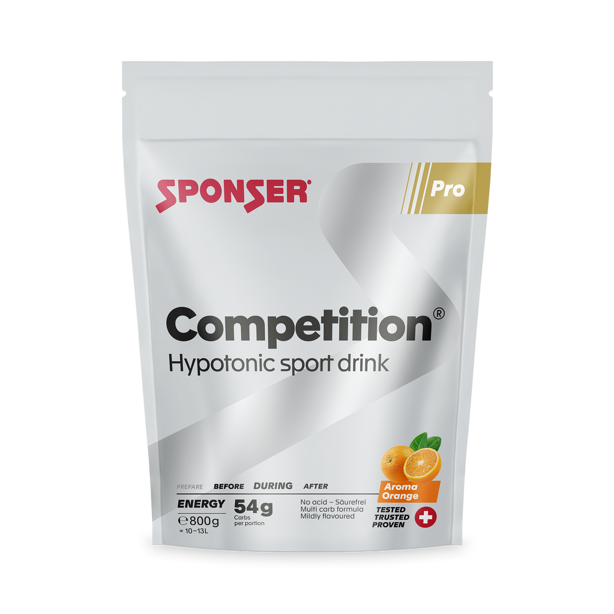 Sponser Competition Getränkepulver Orange (800g)