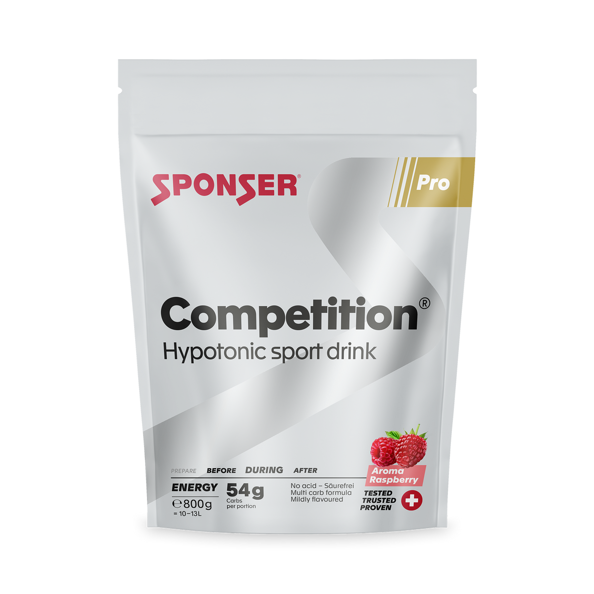 Sponser Competition Getränkepulver Himbeere (800g)