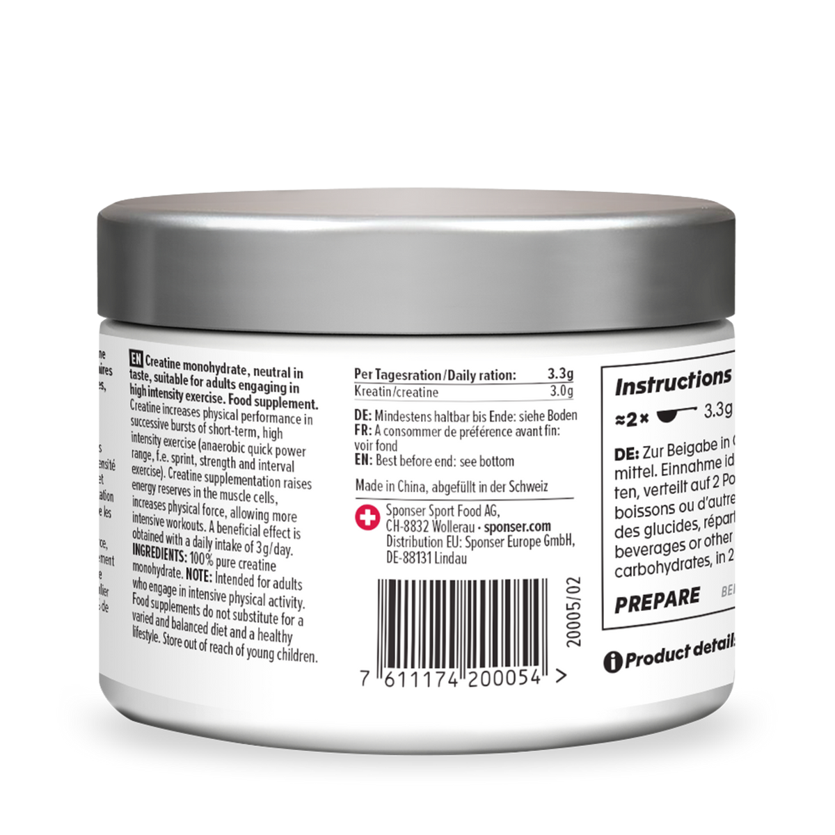 Sponser Creatine Monohydrate Pulver (280g)