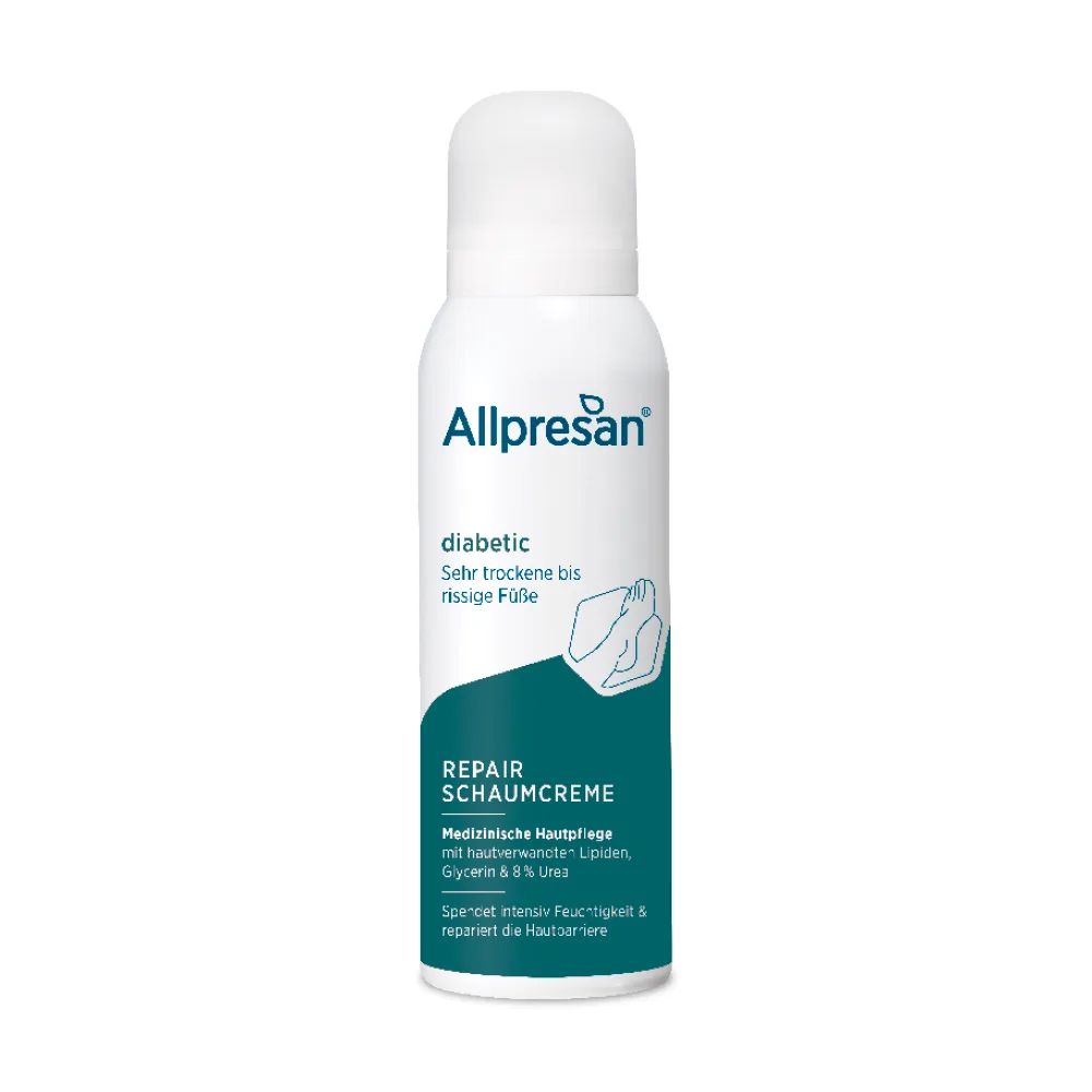 Allpresan diabetic Crème mousse Intensive Repair à l'urée (125ml)