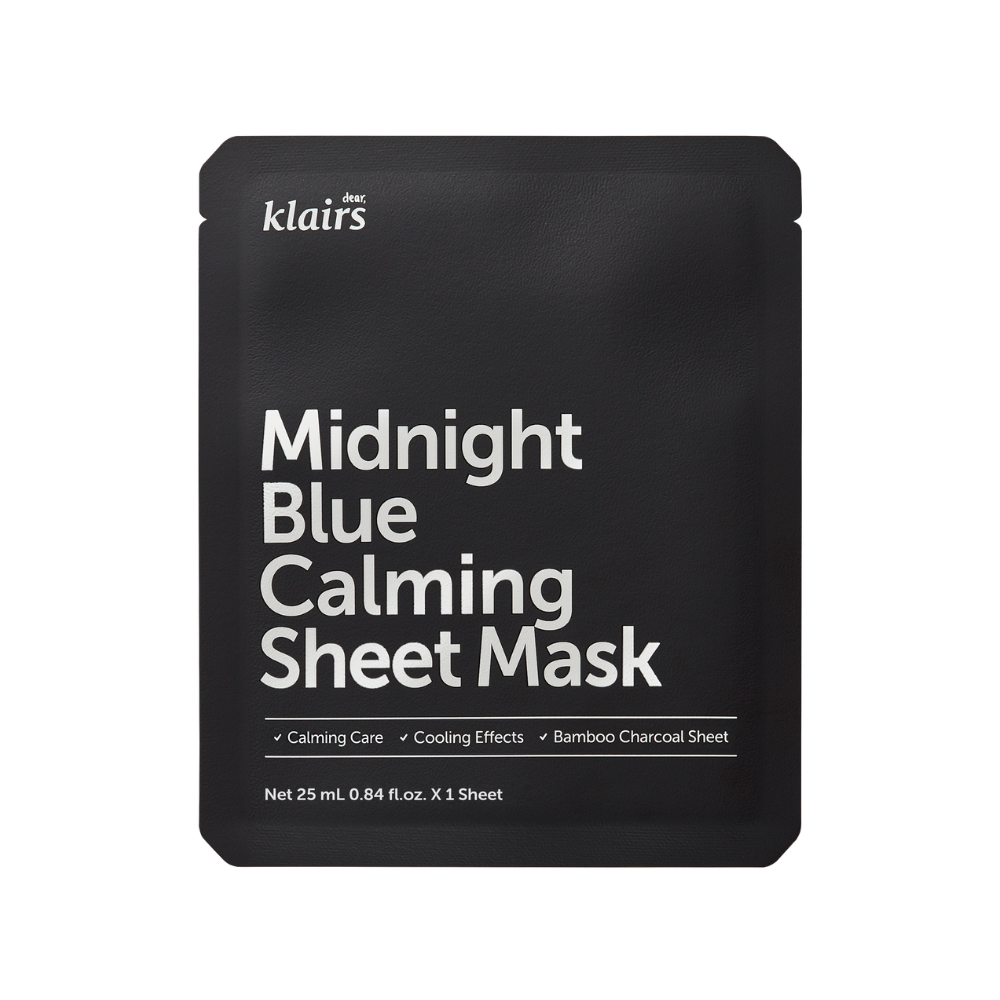 Dear Klairs Midnight Blue Calming Sheet Mask maschera in tessuto (25ml)