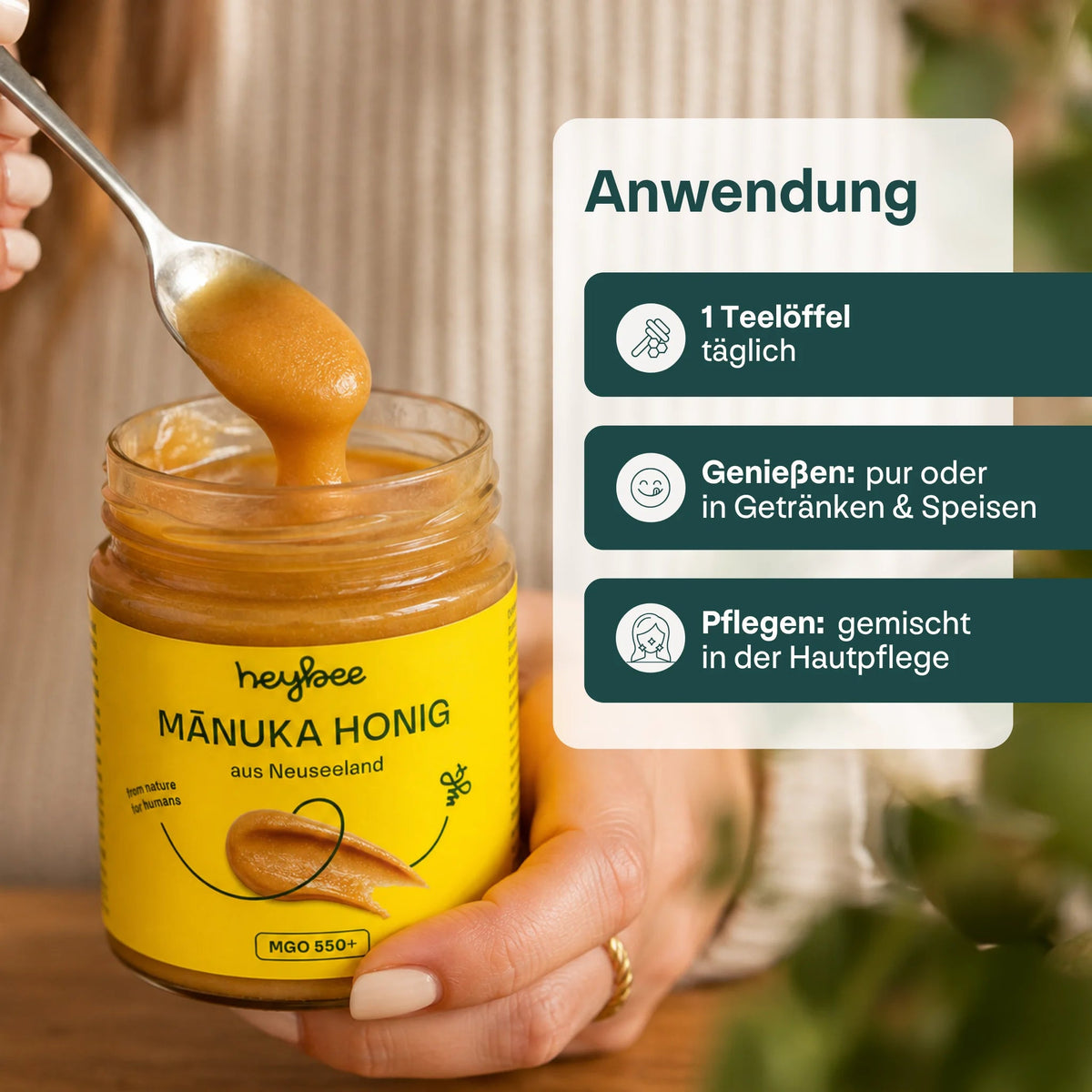 heybee Manuka Honig MGO 550+ (250g)