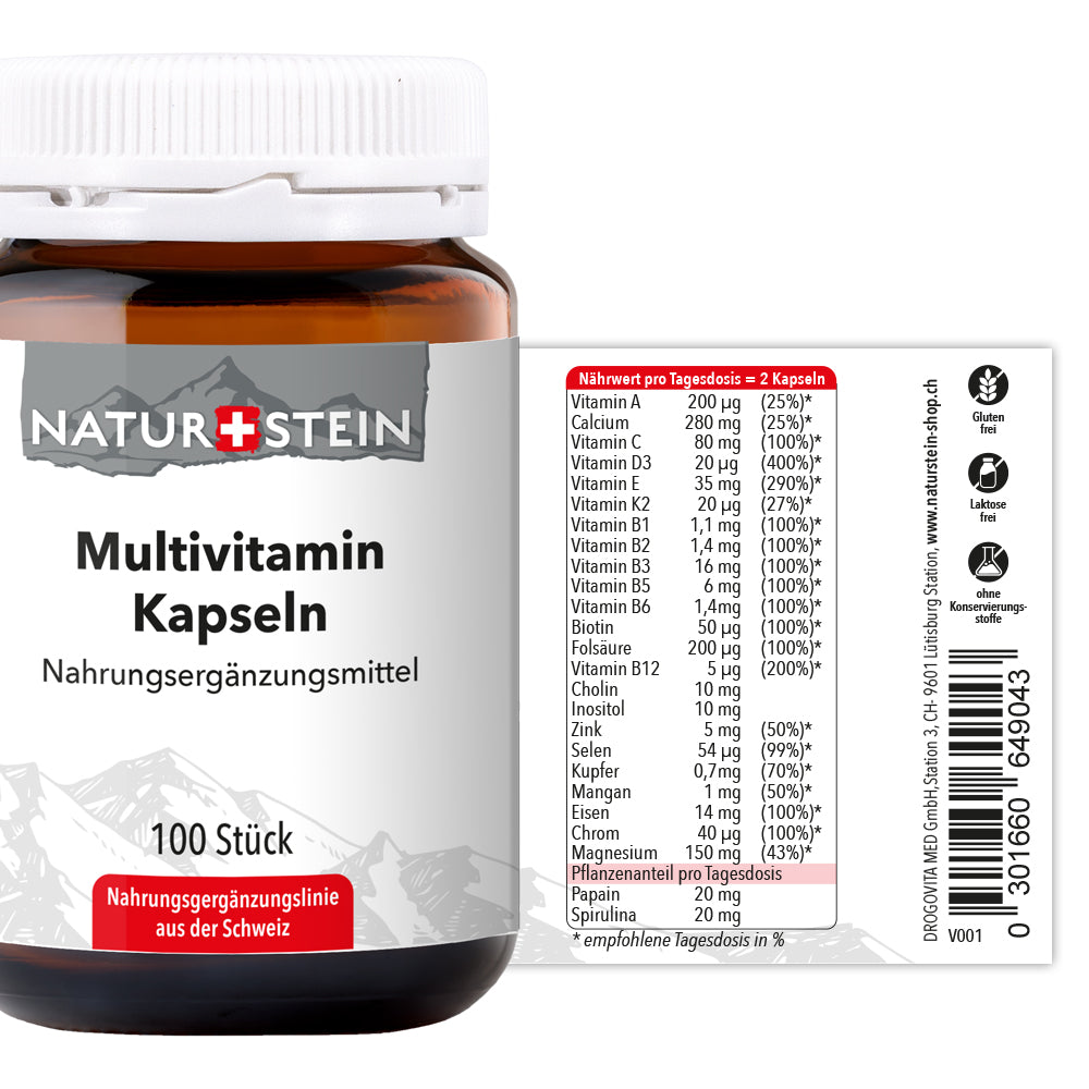 NATURSTEIN Multivitamin Kapseln (100 Stk)