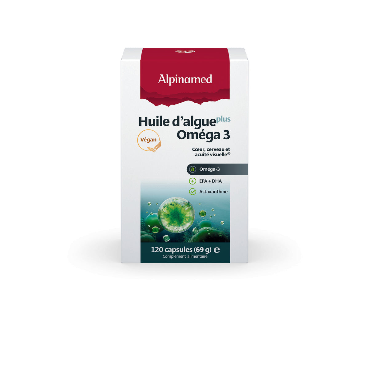 Alpinamed Algae Oil Plus Omega 3 Capsules (120 pcs)