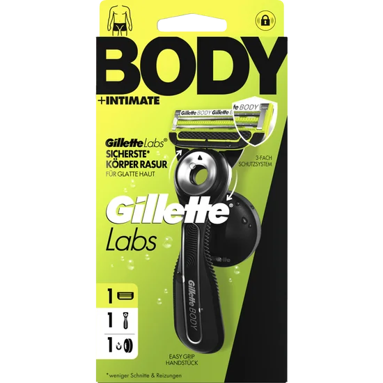 Gillette Labs Body + Intimate Rasoir avec 1 lame (1 pce)