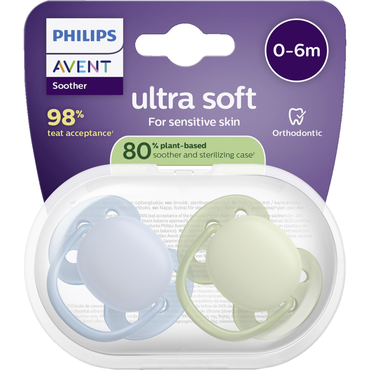 Philips Avent Ultra Soft Schnuller 0-6M (2 Stk)