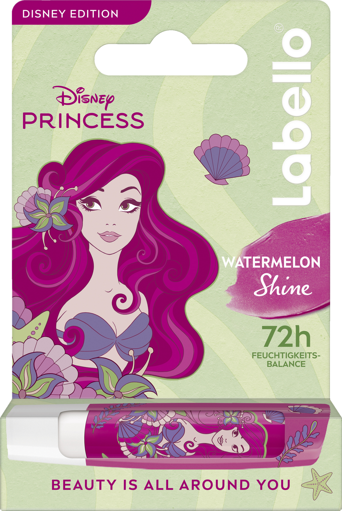 Labello Disney Princess Ariel Watermelon Shine Baume à Lèvres (4.8g)
