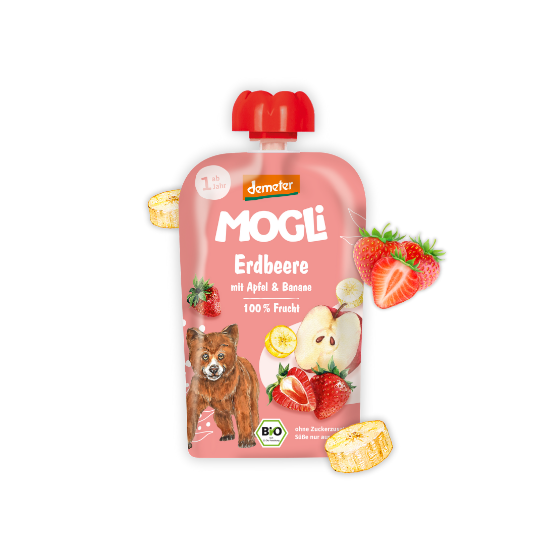 Mogli Quetschie Erdbeere Apfel Banane (100g)