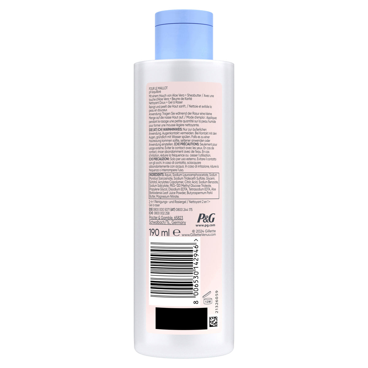 Gillette Venus Satin Care Intimpflege 2in1 (190ml)