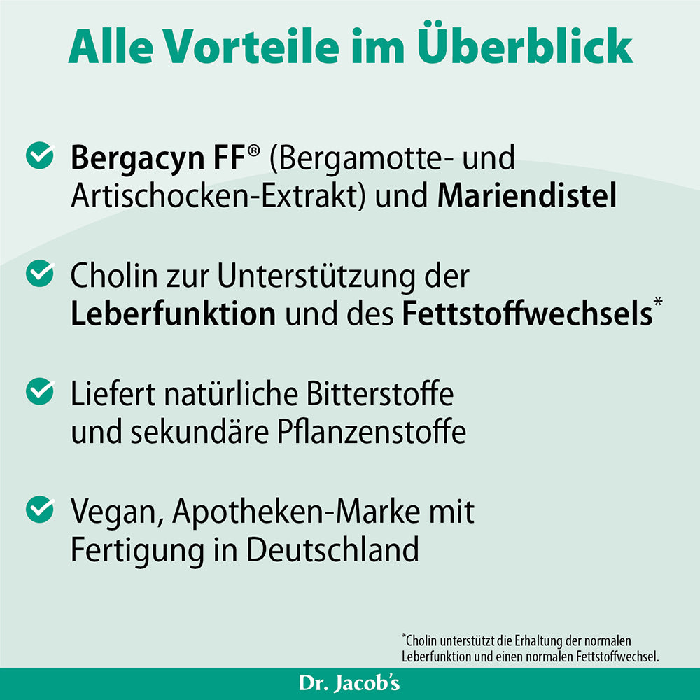 Dr. Jacobs Leber forte Bergamotte Kapseln (60 Stk)