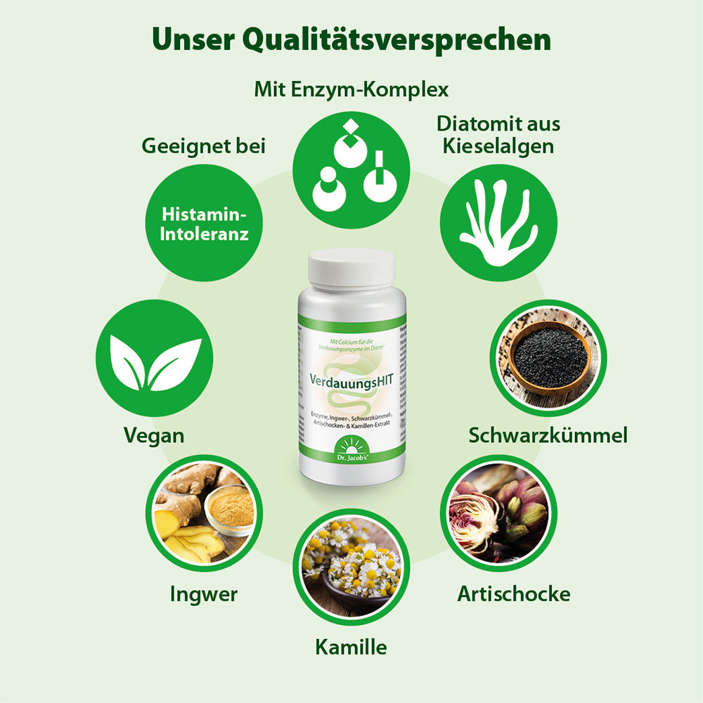 Dr. Jacobs VerdauungsHIT Enzyme Tabletten (90 Stk)