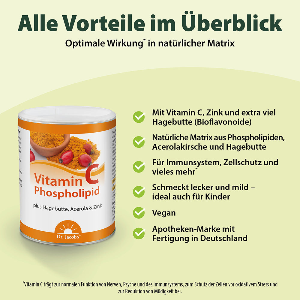 Dr. Jacobs Vitamin-C-Phospholipid Pulver (150g)
