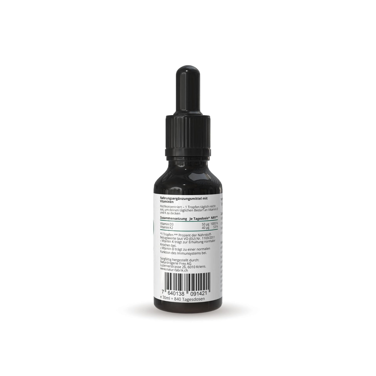 NATURFABRIK Vitamin D3 + K2 Tropfen (30ml)