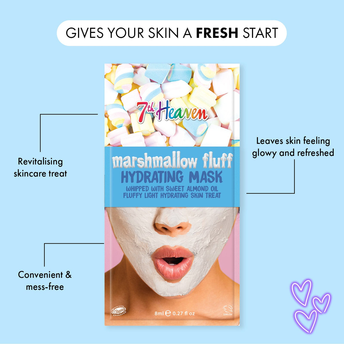7th Heaven Hydrating Mask Marshmallow Fluff (8ml)