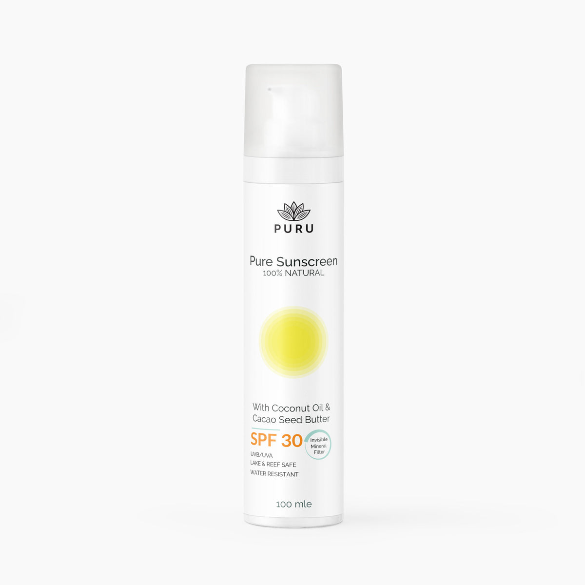 PURU Pure Sonnencreme Zero White Cast LSF 30 (100ml)