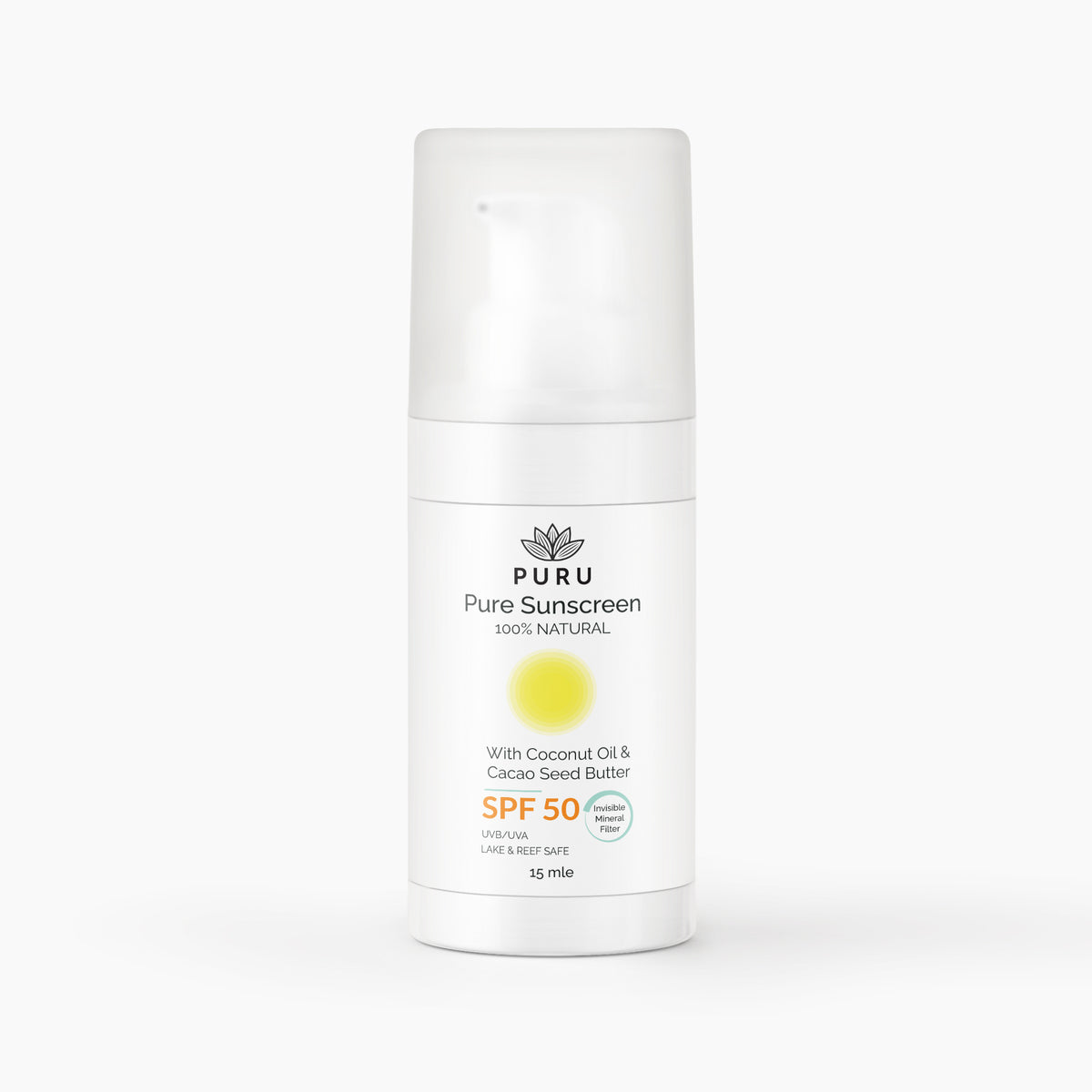 PURU Pure Sunscreen Zero White Cast SPF 50 (15ml)