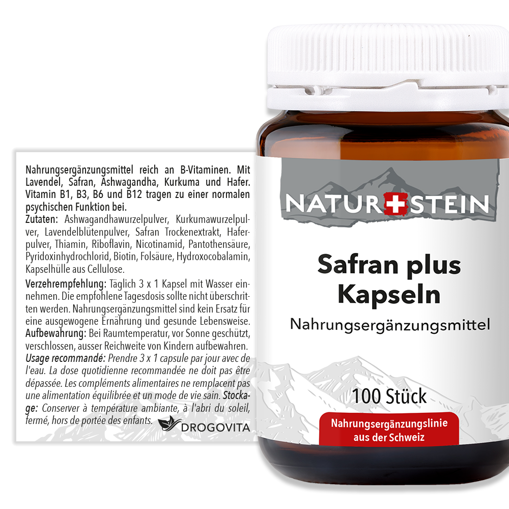 NATURSTEIN Safran plus Kapseln (100 Stk)