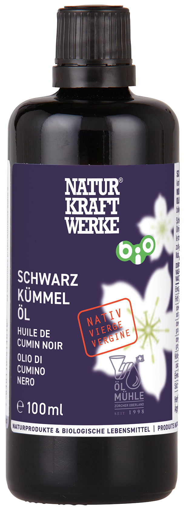 Naturkraftwerke Schwarzkümmelöl nativ Bio (100ml)
