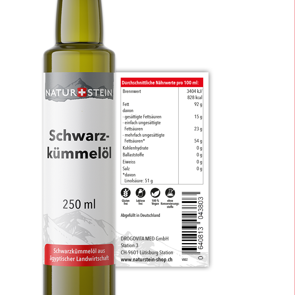 NATURSTEIN Schwarzkümmelöl (250ml)