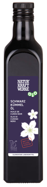 Naturkraftwerke Schwarzkümmelöl nativ Bio (500ml)