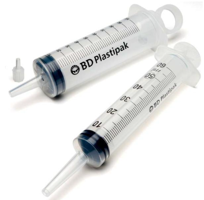 BD Plastipak Wund Blasenspritze, 50/60ml, 3-teilig (60 Stk)