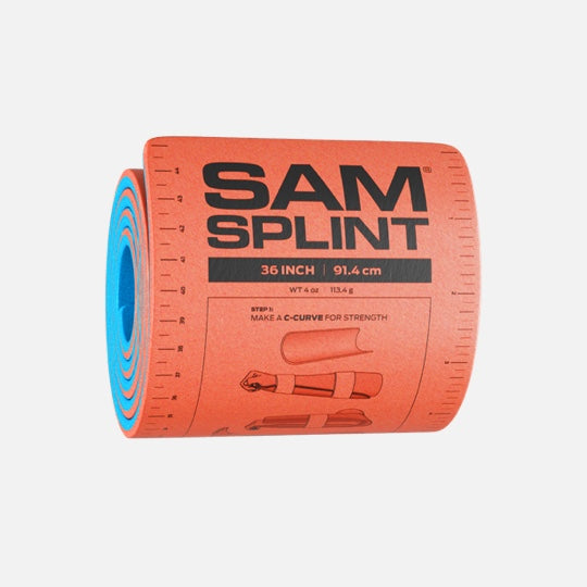 SAM Splint Universal Schiene 91.4cm orange blau (1 Stk)