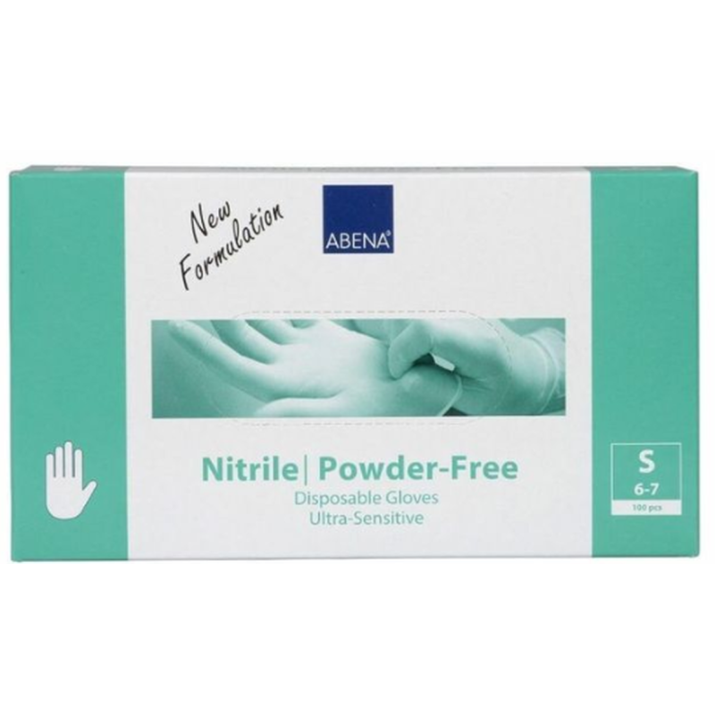 ABENA Starline Nitrilhandschuhe Sensitive, Handumfang 16-19cm, unsteril, blau (100 Stk)