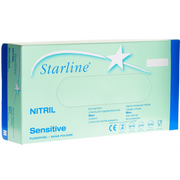 ABENA Starline Nitrilhandschuhe Sensitive, Handumfang 19-23cm, unsteril, blau (100 Stk)