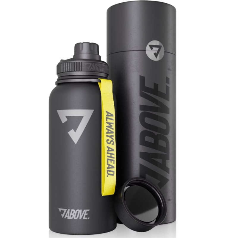 ABOVE. Edelstahl Thermosflasche, 950ml, schwarz (1 Stk)