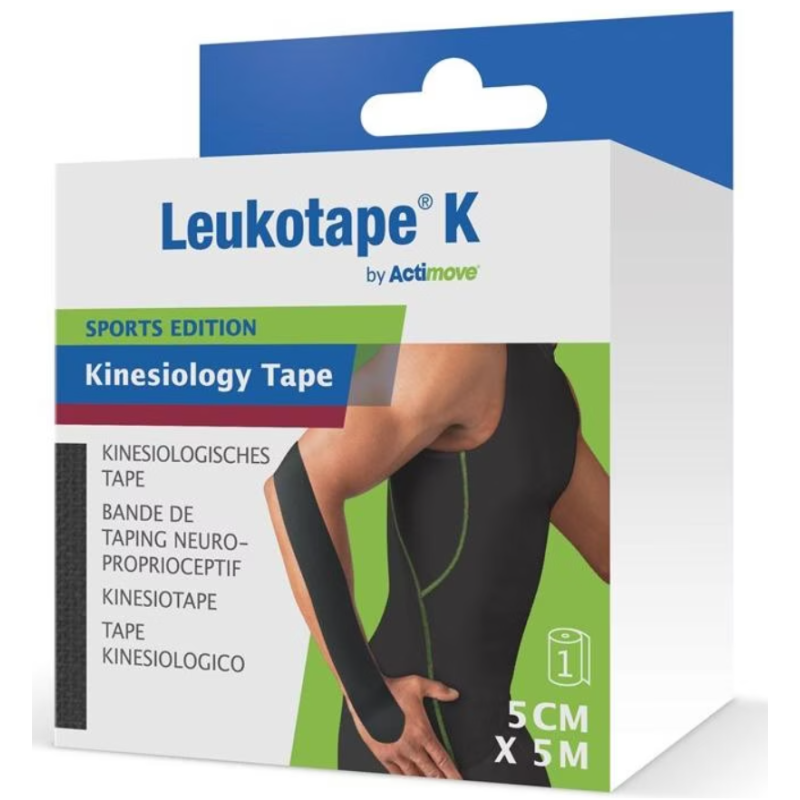 Actimove Leukotape K schwarz, 5cmx5m (1 Stk)