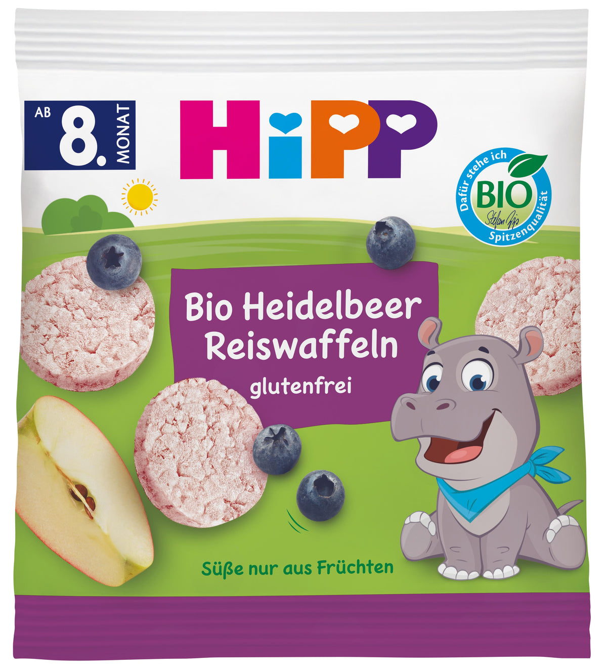Hipp Bio Reiswaffeln Heidelbeere (30g)