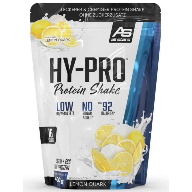 All Stars Hy-Pro Protein Shake Lemon Quark (400g)