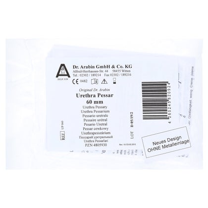 Dr. Arabin Pessaire urétral silicone 60mm (1 pce)