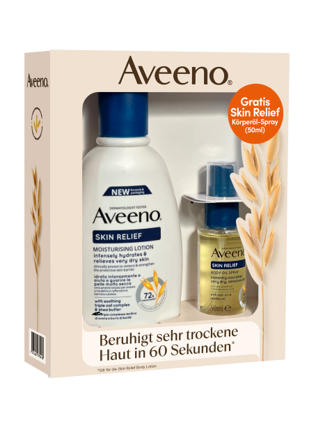 Aveeno Skin Relief Geschenkset Body Lotion & Körperöl-Spray (1 Set)
