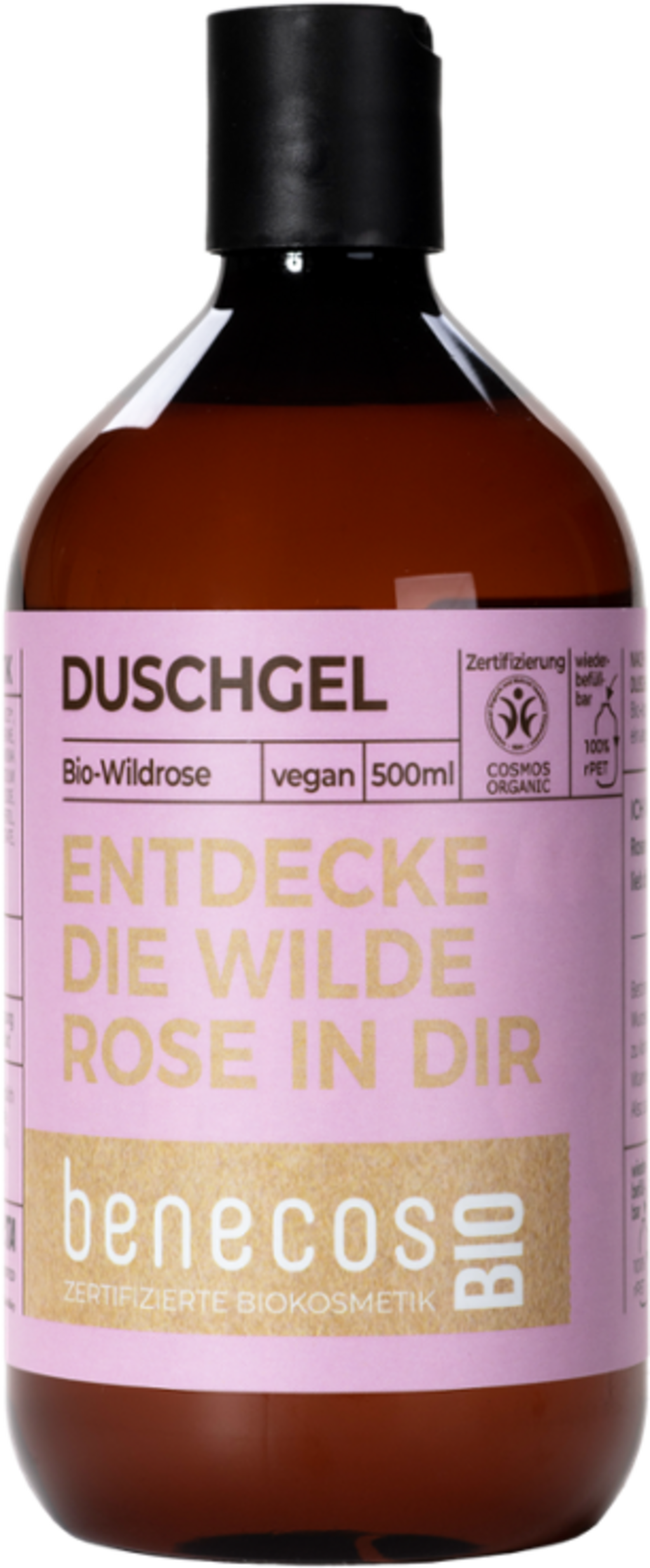 benecos Gel douche bio Rose sauvage (500ml)